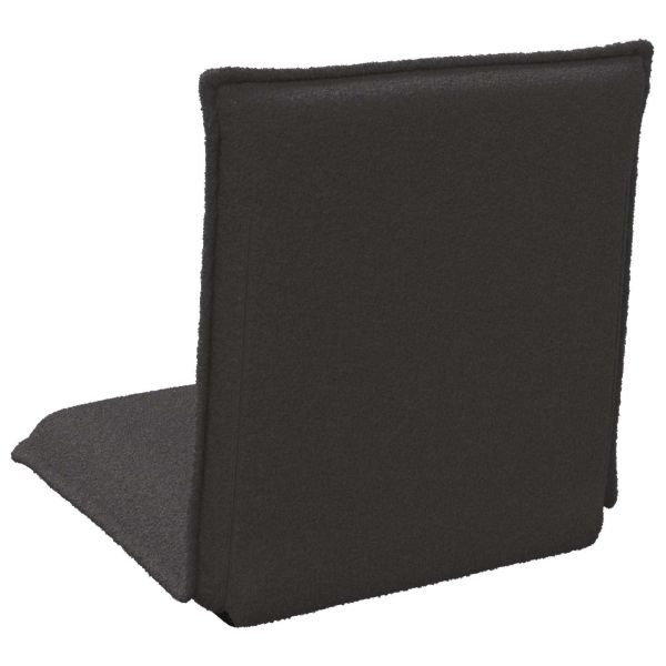 Подово кресло Черен 54 x 64 x 59 см Вълнена тъкан