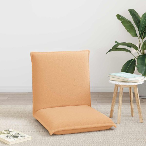 Подово кресло Бежово 54 x 64 x 59 см Вълнена тъкан