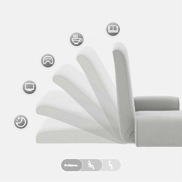 Подово кресло Светлосиво 68 x 51 x 56 см Гранчест велур