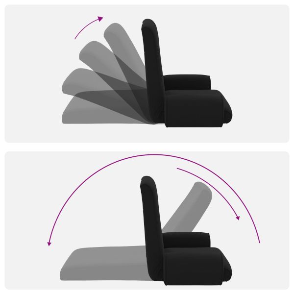 Подово кресло Черен 68 x 51 x 56 см Гранчест велур