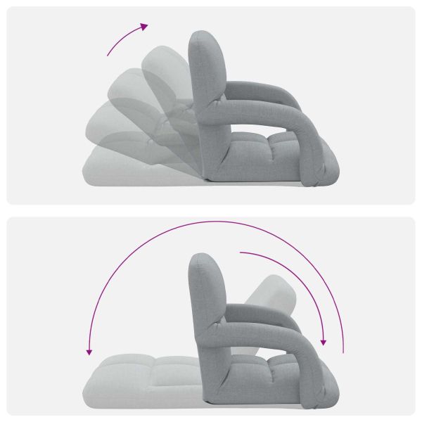 Регулируем подов стол Светлосиво 58 x 62 x 58 см Текстил