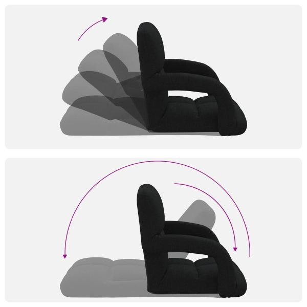 Регулируем подов стол Черно 58 x 62 x 58 см Текстил