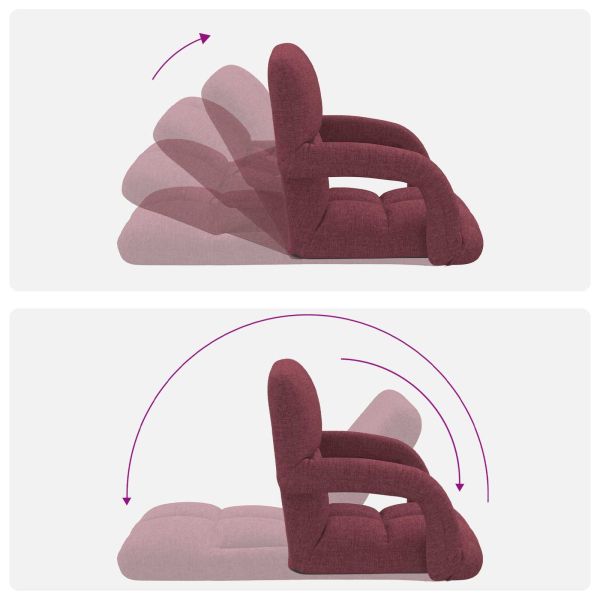 Регулируем подов стол Виненочервен 58 x 62 x 58 см Текстил