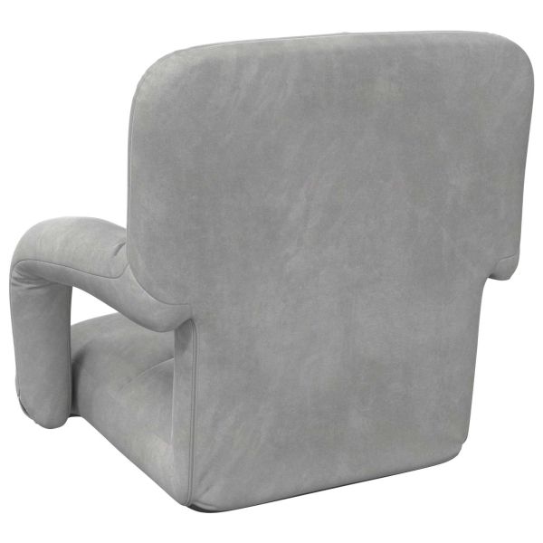 Подово кресло Светлосиво 58 x 62 x 58 см Кадифе