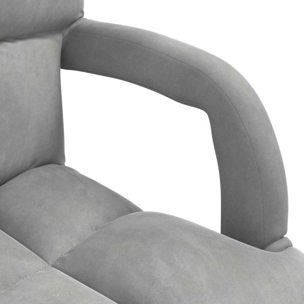 Подово кресло Светлосиво 58 x 62 x 58 см Кадифе