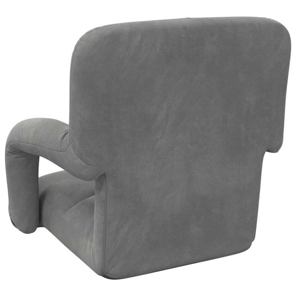 Подово кресло Тъмен сив 58 x 62 x 58 см Кадифе