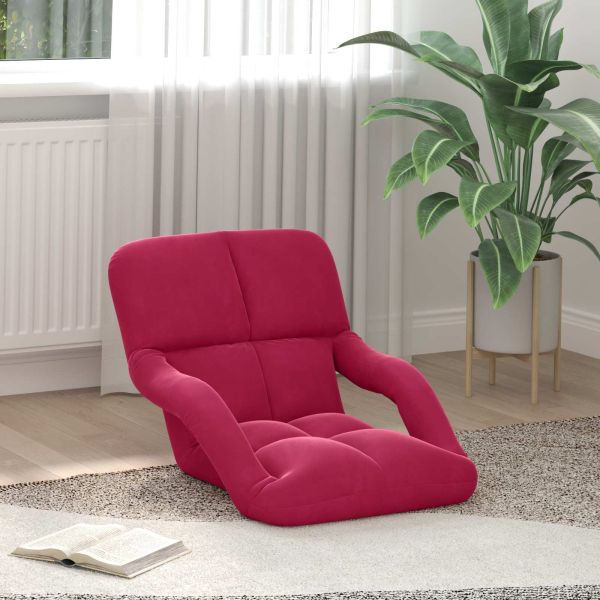 Подово кресло Виненочервен 58 x 62 x 58 см Кадифе