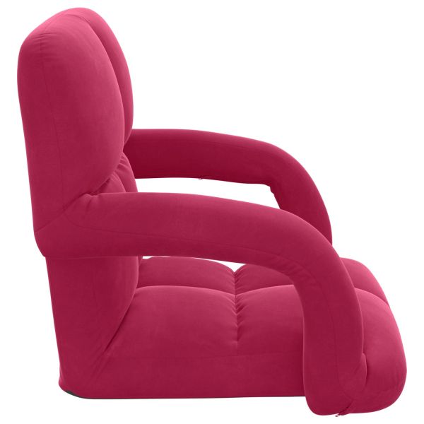 Подово кресло Виненочервен 58 x 62 x 58 см Кадифе