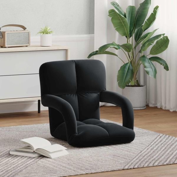 Подово кресло Черен 58 x 62 x 58 см Кадифе