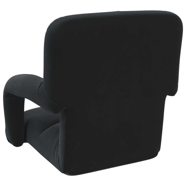 Подово кресло Черен 58 x 62 x 58 см Кадифе