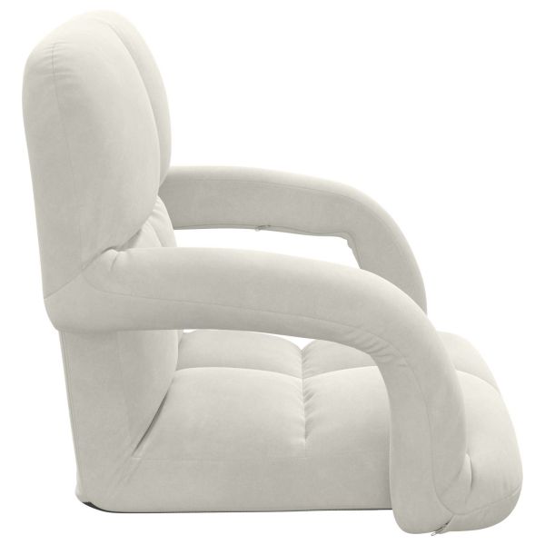 Подово кресло Крем 58 x 62 x 58 см Кадифе