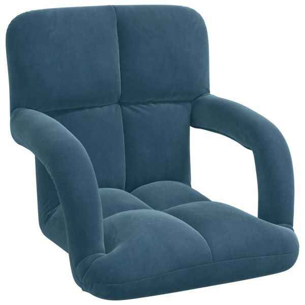 Подово кресло Синьо 58 x 62 x 58 см Кадифе