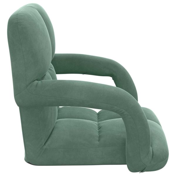 Подово кресло Морско зелено 58 x 62 x 58 см Кадифе