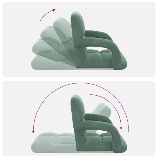 Подово кресло Морско зелено 58 x 62 x 58 см Кадифе