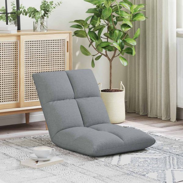 Подово кресло Светлосиво 50 x 61 x 57 см текстил