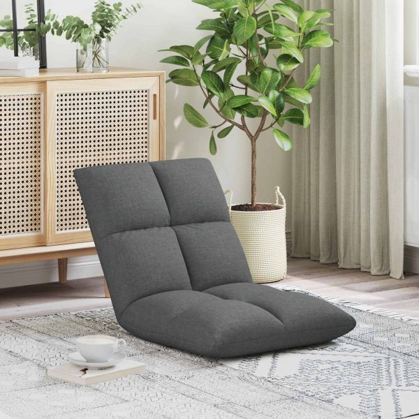 Подово кресло Тъмен сив 50 x 61 x 57 см текстил