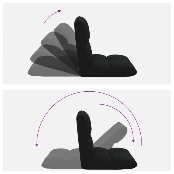 Подово кресло Черен 50 x 61 x 57 см текстил