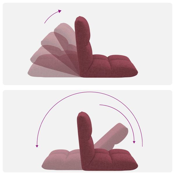 Подово кресло Виненочервен 50 x 61 x 57 см текстил