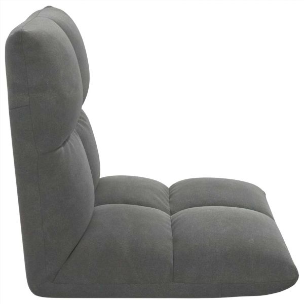 Подово кресло Тъмен сив 50 x 61 x 57 см Кадифе