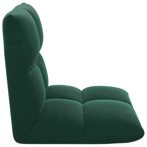 Подово кресло Тъмен зелен 50 x 61 x 57 см Кадифе