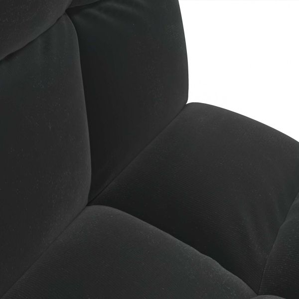 Подово кресло Черен 50 x 61 x 57 см Кадифе