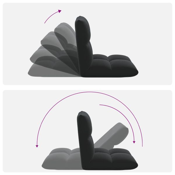 Подово кресло Черен 50 x 61 x 57 см Кадифе