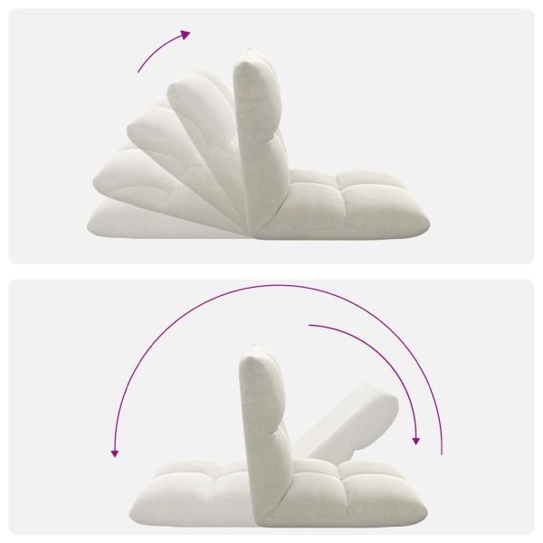 Подово кресло Крем 50 x 61 x 57 см Кадифе