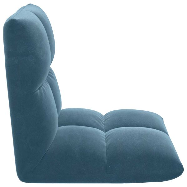 Подово кресло Синьо 50 x 61 x 57 см Кадифе