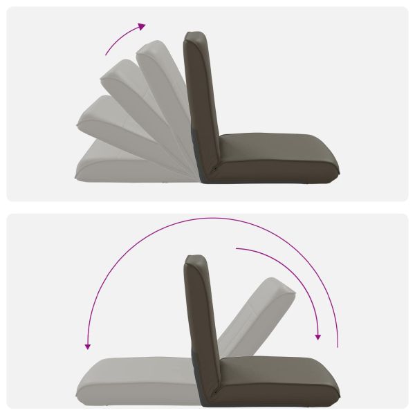 Подово кресло Сив 50 x 73 x 60 см Изкуствена