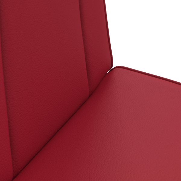 Подово кресло Виненочервен 50 x 73 x 60 см Изкуствена