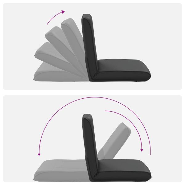 Подово кресло Черен 50 x 73 x 60 см Изкуствена