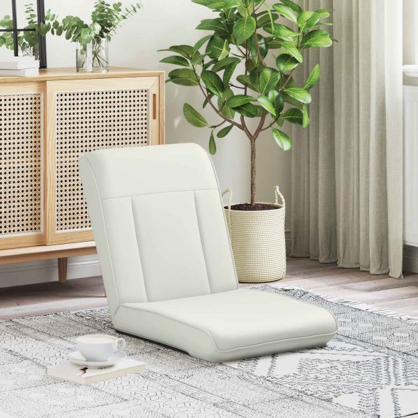 Подово кресло Бял 50 x 73 x 60 см Изкуствена