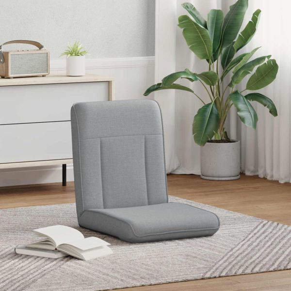 Подово кресло Светлосиво 50 x 73 x 60 см текстил