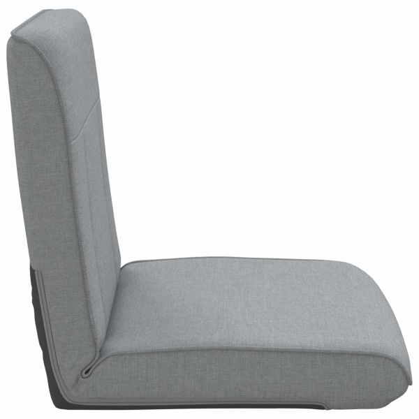 Подово кресло Светлосиво 50 x 73 x 60 см текстил