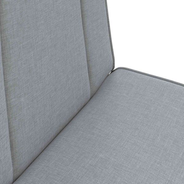 Подово кресло Светлосиво 50 x 73 x 60 см текстил