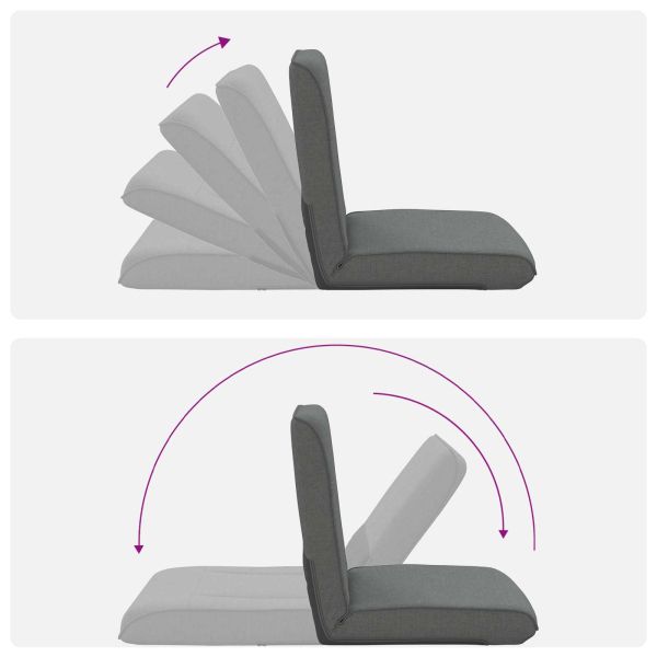 Подово кресло Тъмен сив 50 x 73 x 60 см текстил