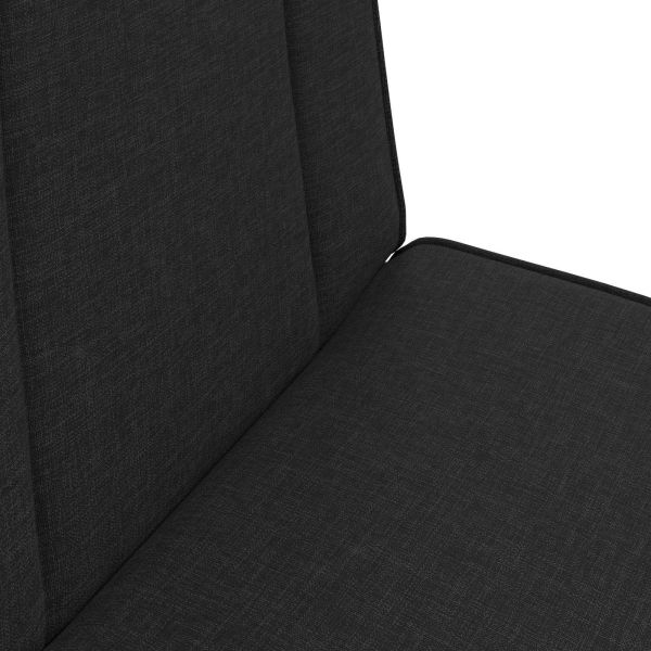 Подово кресло Черен 50 x 73 x 60 см текстил