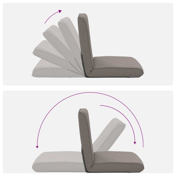 Подово кресло Таупе 50 x 73 x 60 см текстил