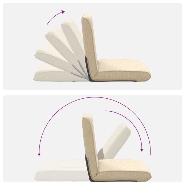 Подово кресло Крем 50 x 73 x 60 см текстил