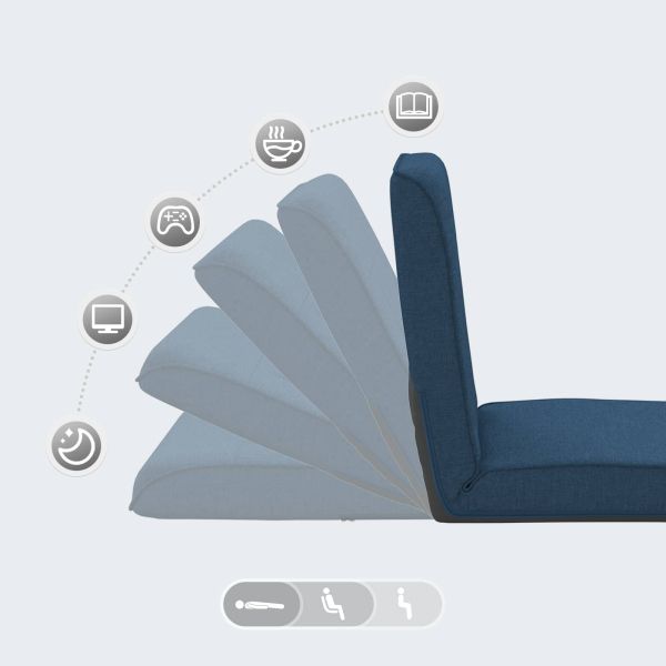 Подово кресло Синьо 50 x 73 x 60 см текстил