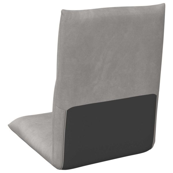 Подово кресло Светлосиво 46 x 50 x 61 см Кадифе