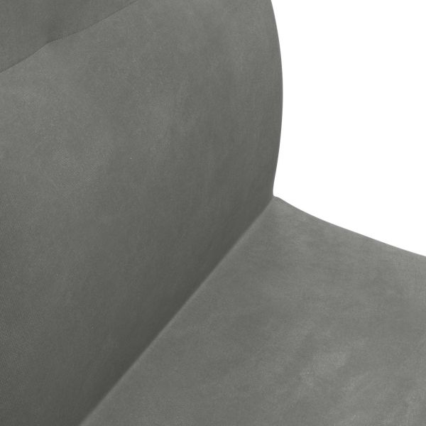 Подово кресло Тъмен сив 46 x 50 x 61 см Кадифе