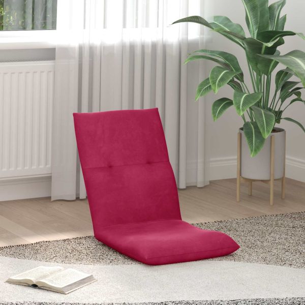 Подово кресло Виненочервен 46 x 50 x 61 см Кадифе