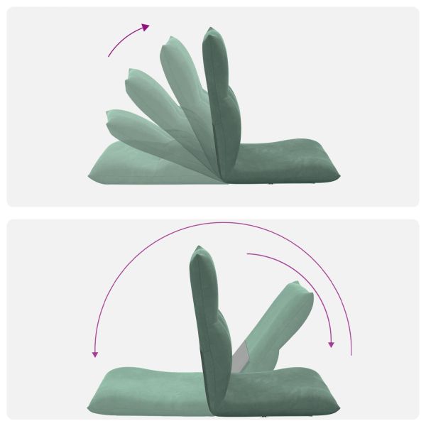 Подово кресло Морско зелено 46 x 50 x 61 см Кадифе