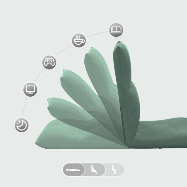 Подово кресло Морско зелено 46 x 50 x 61 см Кадифе