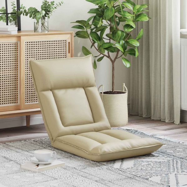 Подово кресло Крем 55 x 61 x 70 см Изкуствена