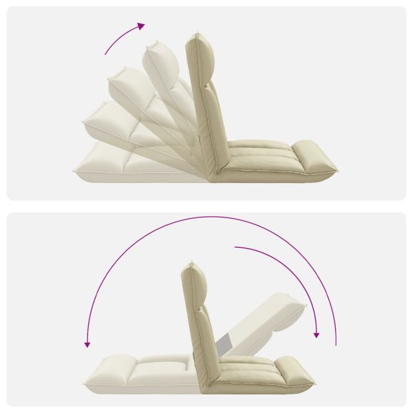 Подово кресло Крем 55 x 61 x 70 см Изкуствена