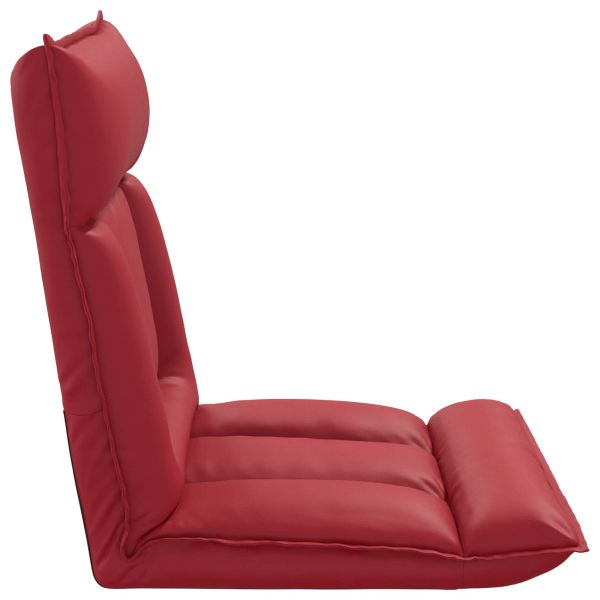 Подово кресло Виненочервен 55 x 61 x 70 см Изкуствена