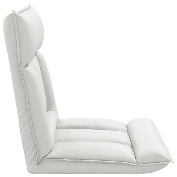 Подово кресло Бял 55 x 61 x 70 см Изкуствена