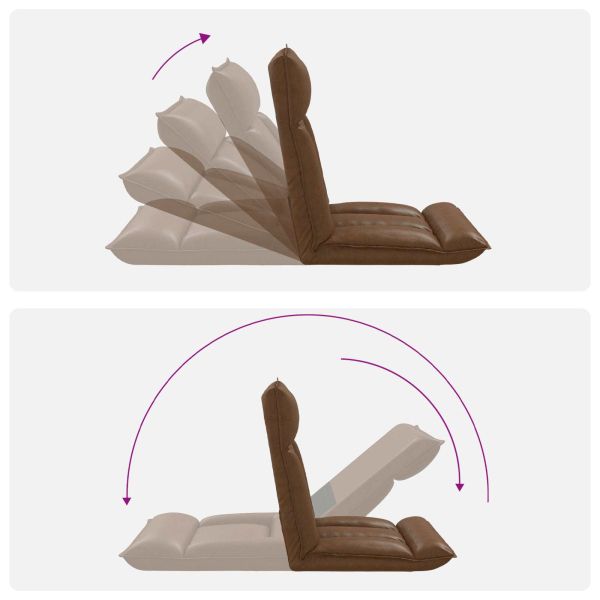 Подово кресло Кафяво 55 x 61 x 70 см текстил